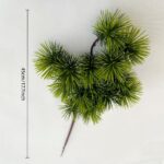 Bunche of realistic green faux foliage stems, suitable for wedding or home decor.