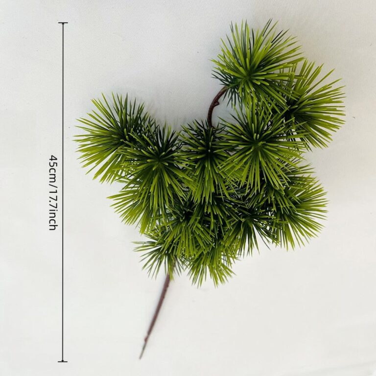 Bunche of realistic green faux foliage stems, suitable for wedding or home decor.