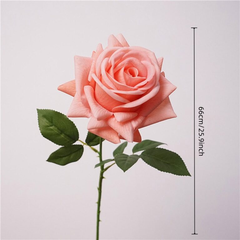 Realistic artificial rose bouquet for wedding or home decor using faux flower stems.