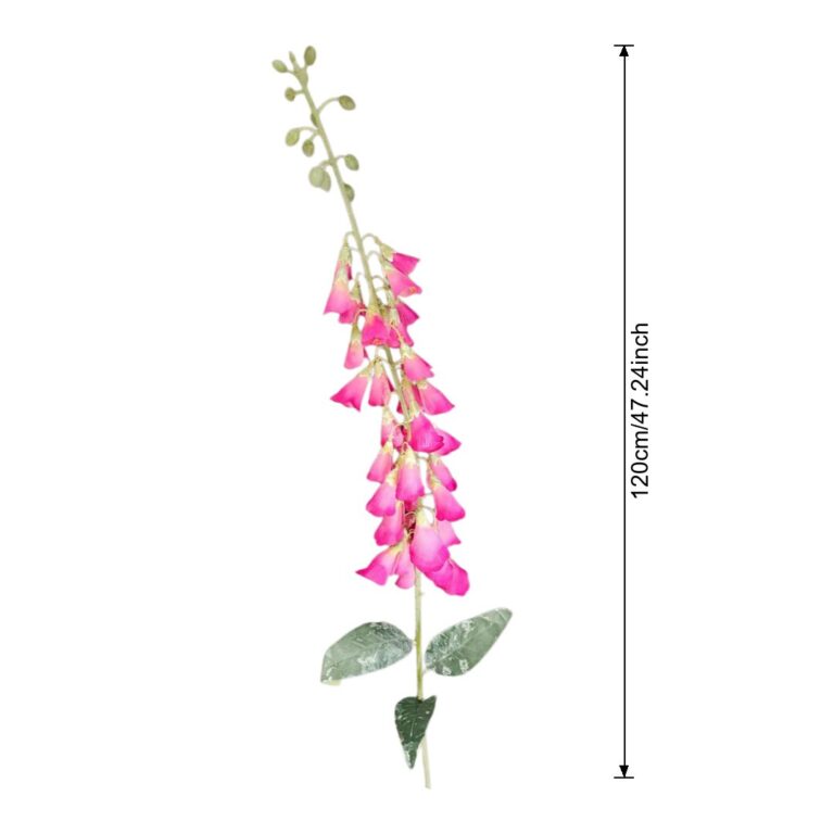 Artificial pink bluebell flower spray bouquet, featuring realistic faux florals for home decor.