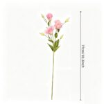 Artificial silk Platycodon balloon flowers featuring pink blooms and green foliage.