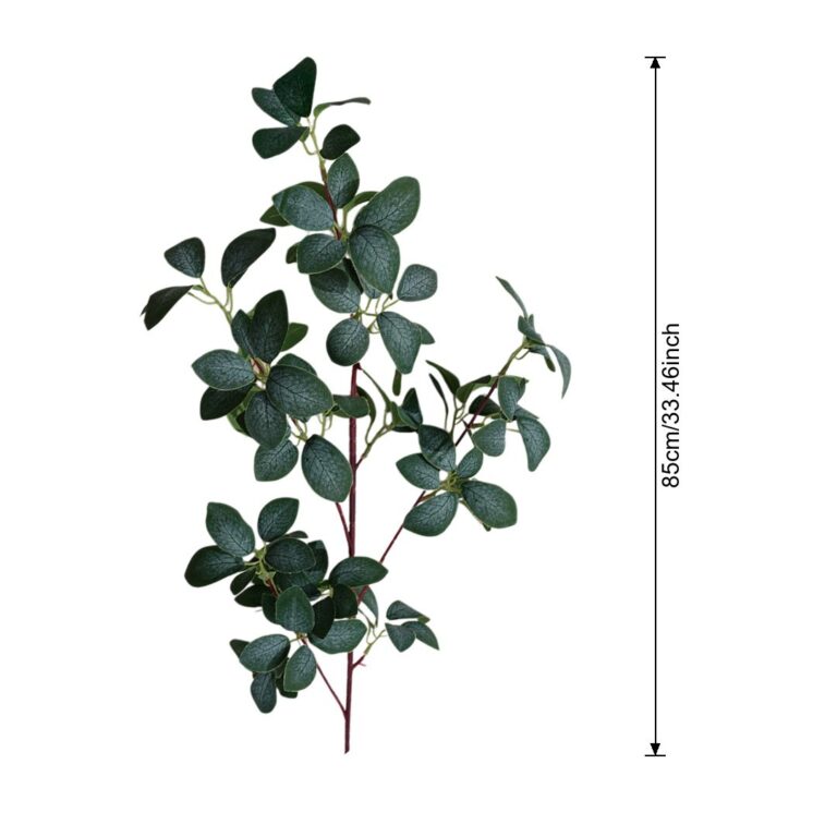Artificial silk leaves garland set of four stems for realistic floral arrangement decor.