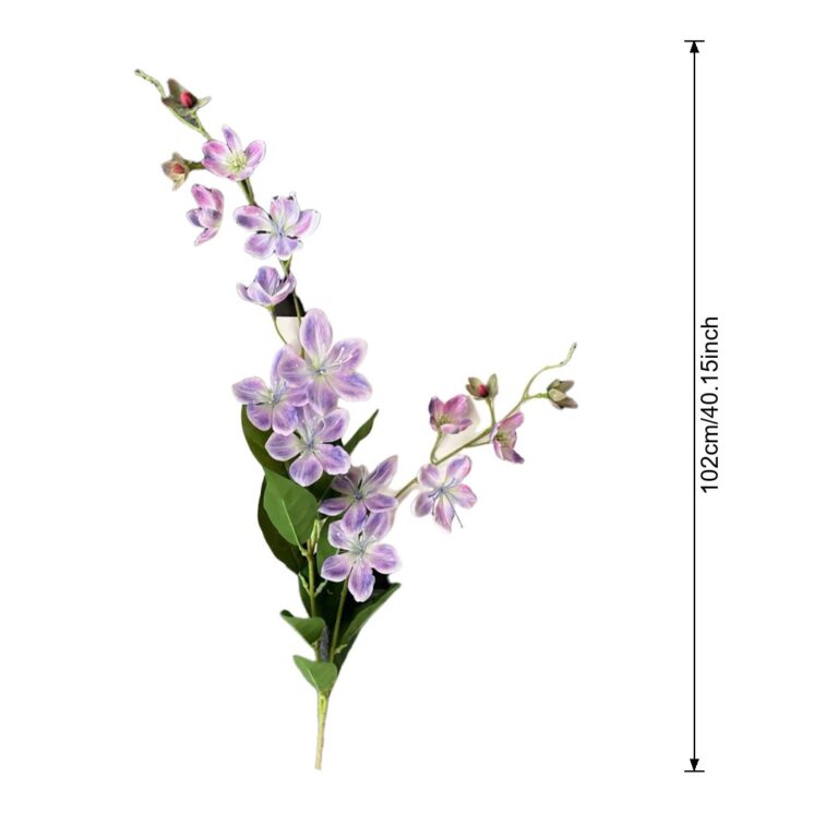 Artificial silk jasmine flower arrangement bouquet in lilac tones for home decor.