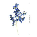 Blue silk artificial lilac flower bouquet for home decor, perfect faux spring arrangement.