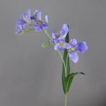 Blue freesias artificial flower bouquet decoration, perfect for indoor use.