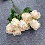 Bunch of cream silk roses, a beautiful artificial flower arrangement from nb8 floral.