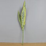 PVC artificial snake plant leaf, perfect faux greenery accent for home decor.