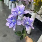 Artificial silk clematis flowers cluster, perfect decorative bouquet from nb8 floral.
