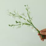 Artificial white silk daisies bouquet ready to decorate your home