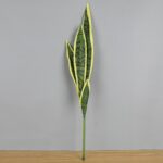 Artificial snake plant leaves arrangement, perfect for realistic indoor silk flower home decor.