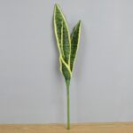 Realistic artificial snake plant leaf decoration for indoor home decor.