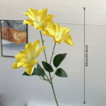 Yellow Clematis Artificial flower silk arrangement for decorative home decor
