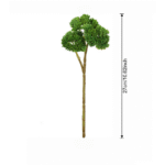 Artificial flower green foliage arrangement made from realistic silk flower material for decor