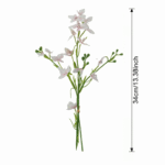 Artificial silk daisy bouquet arrangement, featuring delicate white and pink faux flowers.