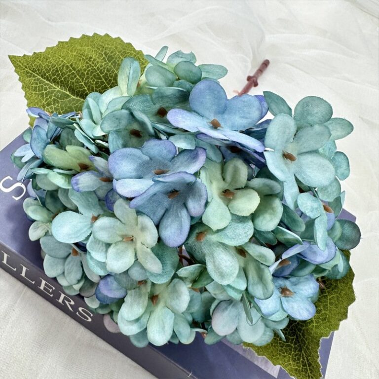 Silk Hydrangea - 36-TJYL4001 artificial flower in blue