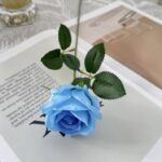 Silk Rose - 58-YWMR1000 artificial flower in blue