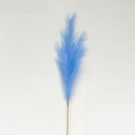 Fluffy blue artificial plumes perfect for faux wedding flowers and decorative bouquets.