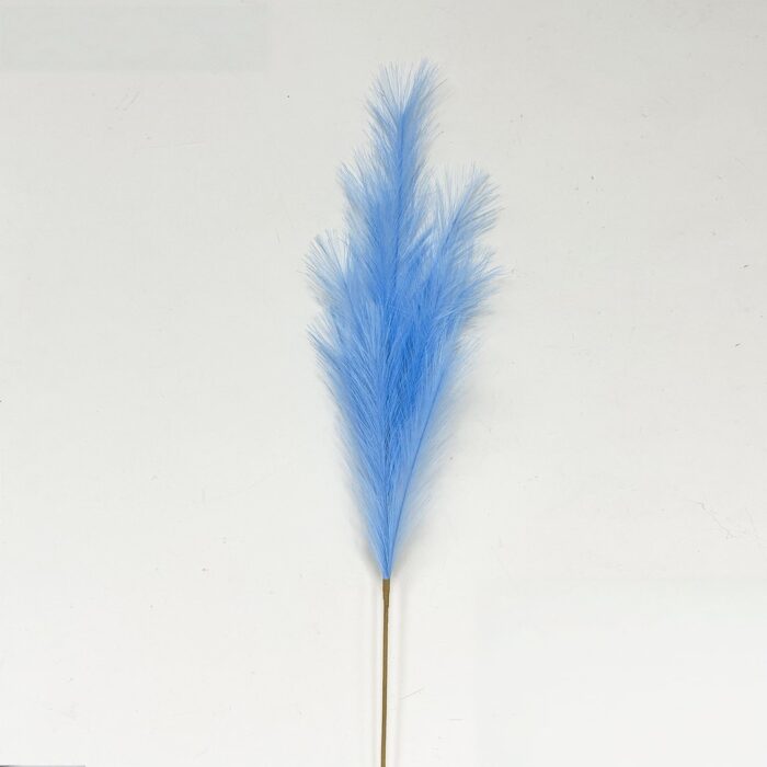 Fluffy blue artificial plumes perfect for faux wedding flowers and decorative bouquets.