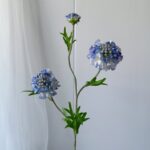 Ideal grouping of artificial flower Scabiosa blooms for elegant wedding decor.