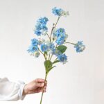 Silk Cherry Blossom - 44-TJBLD6009 artificial flower in blue