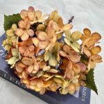 Silk Hydrangea - 36-TJYL4001 artificial flower in caramel orange