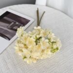 Silk Jasmine Bouquet - 75-YWMR5006 artificial flower in champagne