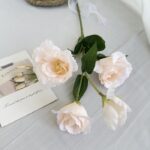 Silk Lisianthus 4 Heads - 46-YWMR2006 artificial flower in champagne