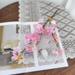 Silk Cherry Blossom 2 Forks - 52-YWMR3001 artificial flower in deep pink