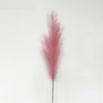 Soft pink faux reed plume perfect for wedding arrangements and artificial floral decor.