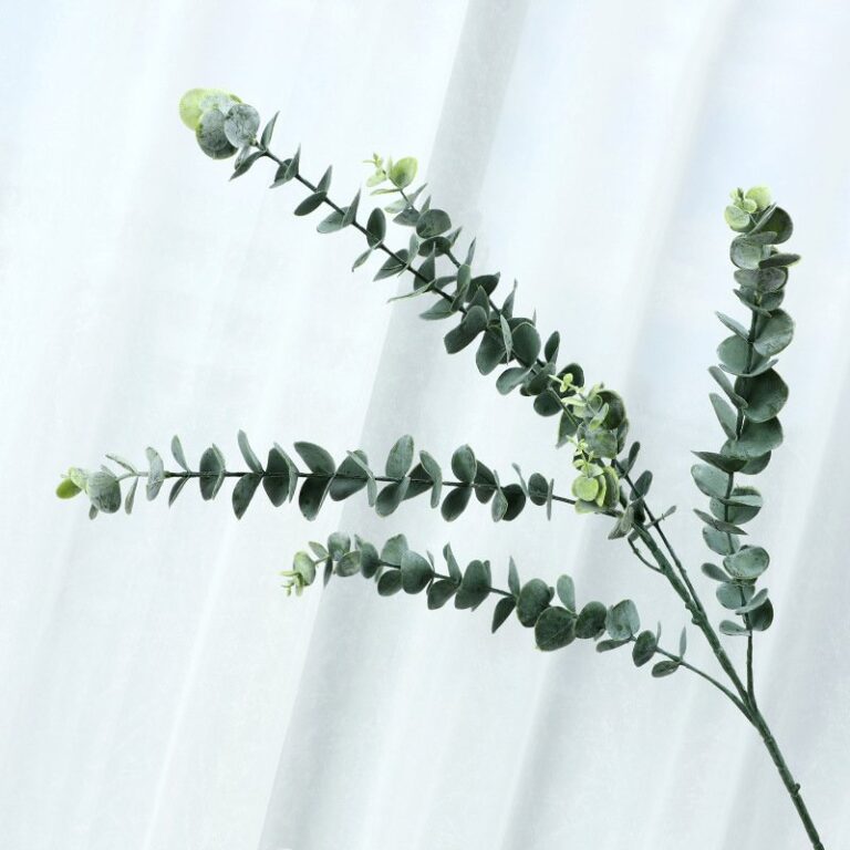 Real touch eucalyptus greenery for faux wedding flowers and bridal bouquets.