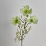 Flocking Cosmos 3 Heads - 73-YWMR1008 artificial flower in green
