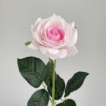 Beautiful pink faux rose, an ideal real touch wedding flower artificial arrangement.