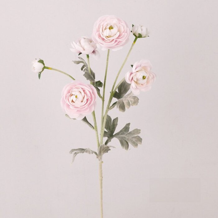 Faux pink lotus bouquet for wedding decor, featuring artificial flower blooms and greenery.