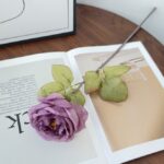 Silk Rose - 67-YWMR2002 artificial flower in purple