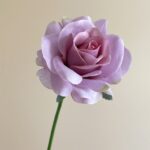 Lifelike lilac rose artificial flower, ideal for faux wedding flowers and decor.