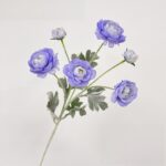 Bouquet of realistic faux blue lotus flowers, ideal artificial flower for wedding decor.