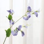 Real touch artificial sweet peas bouquet for wedding decor and floral arrangements.