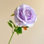 Beautiful purple silk rose, an ideal faux wedding flower and realistic artificial flower decoration.