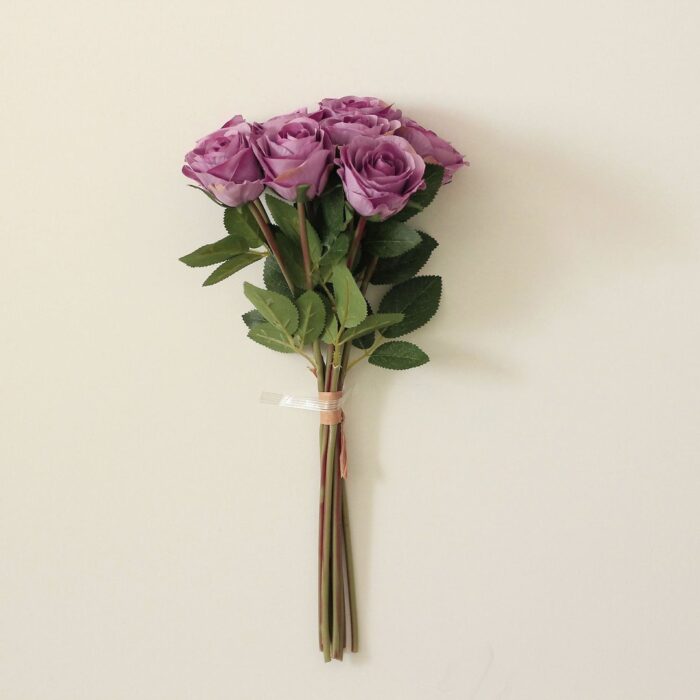 Bouquet of faux wedding flowers roses, designed with a real touch look.