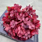 Silk Hydrangea - 36-TJYL4001 artificial flower in red