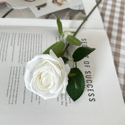 Velvet Rose - 59-YWMR1002 artificial flower in white