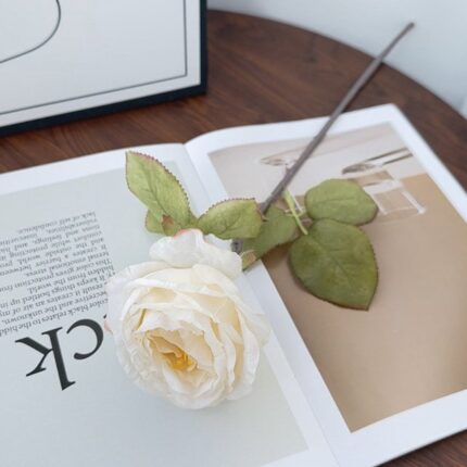 Silk Rose - 67-YWMR2002 artificial flower in white