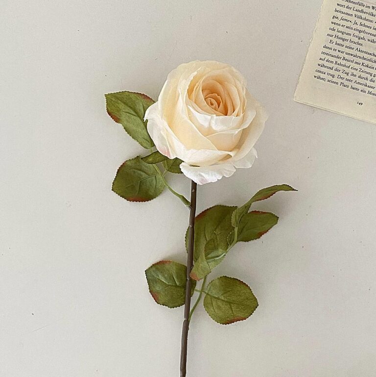 Silk Rose - 68-YWMR1007 artificial flower in white