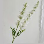 Silk Delphinium 2 Forks - 74-YWMR3003 artificial flower in white