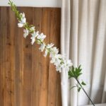Silk Delphinium - 79-TJHD3008 artificial flower in white