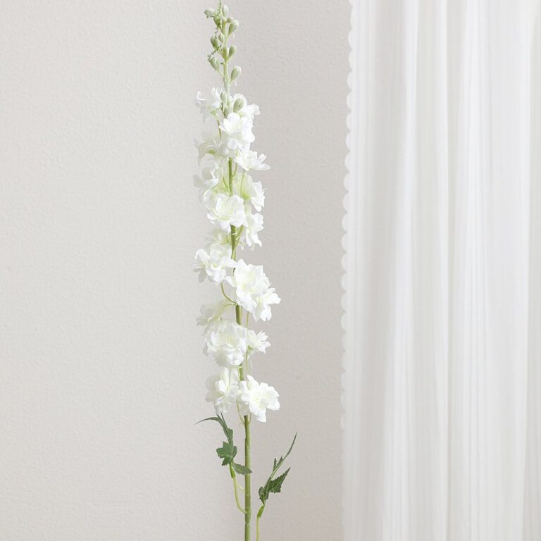Silk Delphinium - 83-YWKX3008 (50 PCS) artificial flower in white