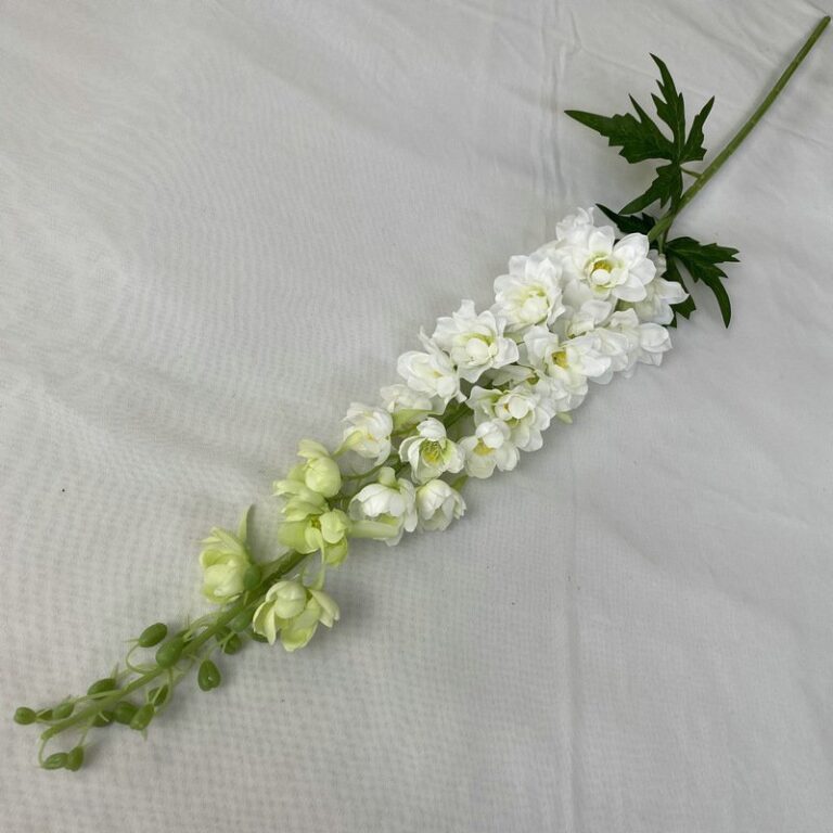 Silk Delphinium - 41-TJMY6009 artificial flower in white