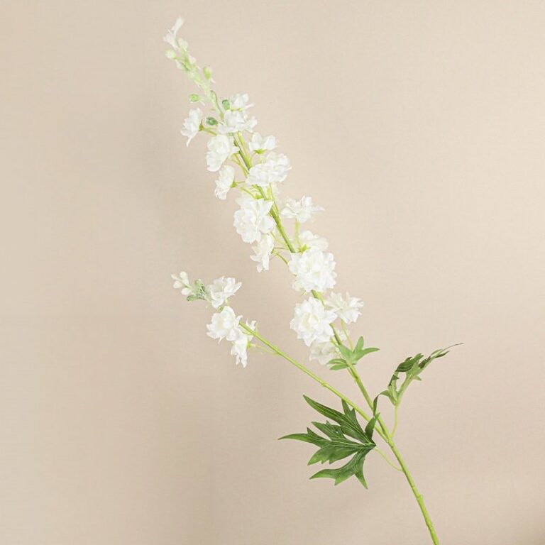 Silk Delphinium 2 Forks - 85-FSYH7000 artificial flower in white