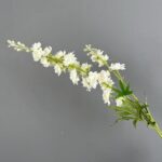 Silk Delphinium 2 Forks - 86-GDDH6009 artificial flower in white