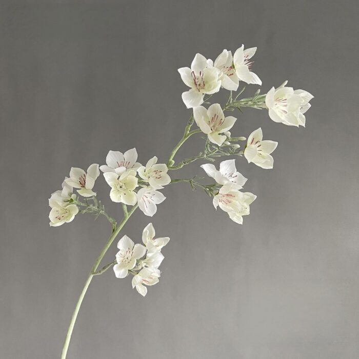 Flocking Little Flowers - Realistic Faux Wedding Flowers Accent Spray Delicate faux wedding flowers spray, perfect artificial flower accent for wedding decor and arrangements.